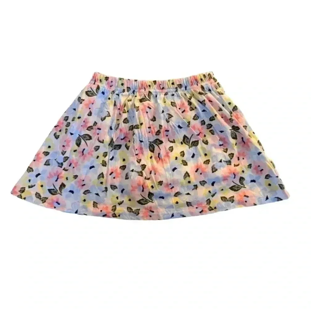 Carter's 2-Piece Bunny Tee & Floral Skort Set Girls Sz 5T